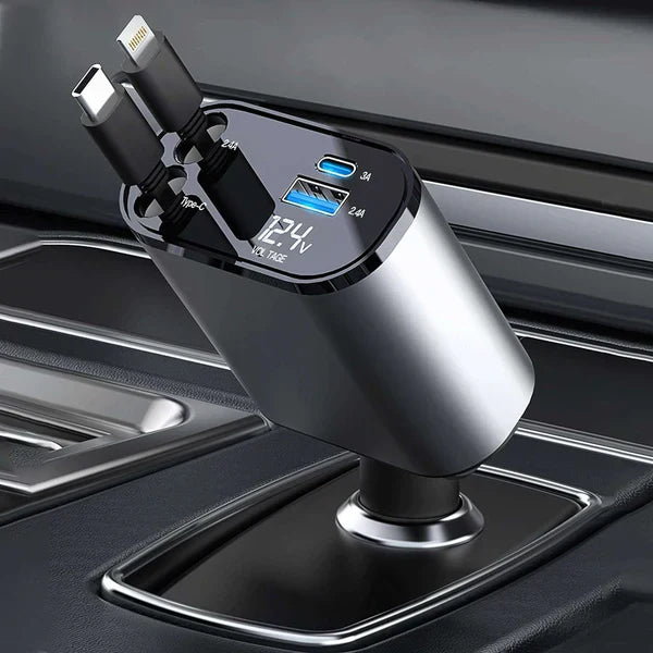 120W 4-in-1 car fast charger Qatar - lifestyle photo