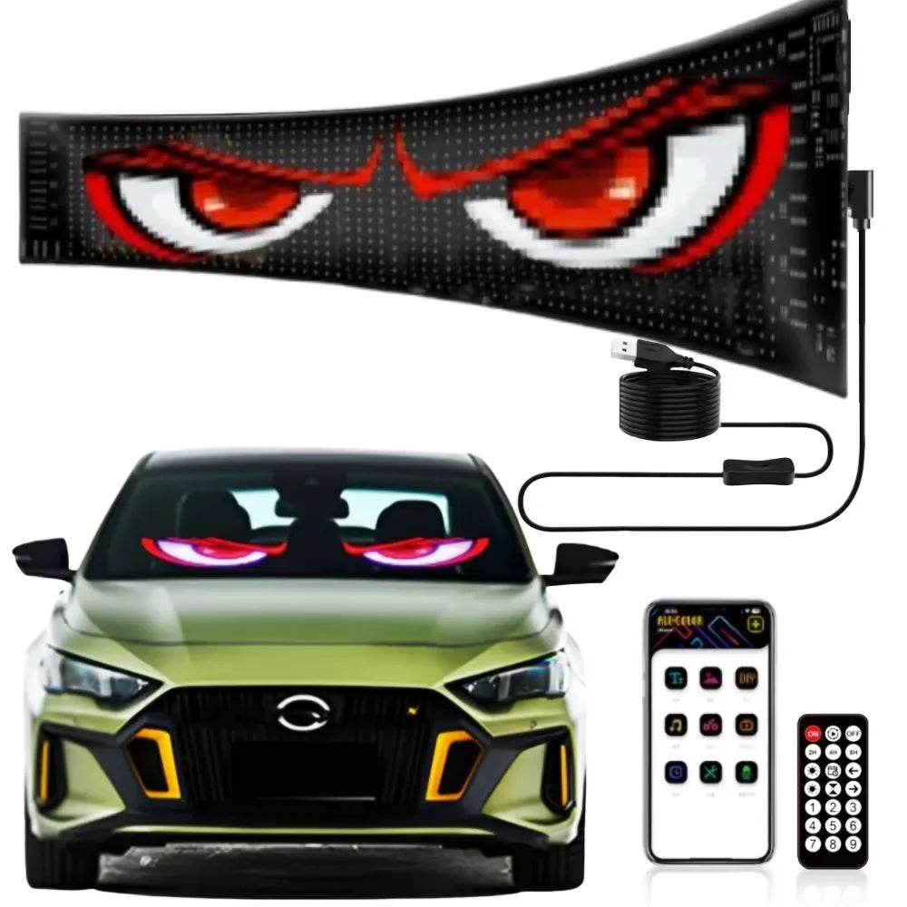 Smart LED Eye Panel — Customize Your Car's Personality in Seconds