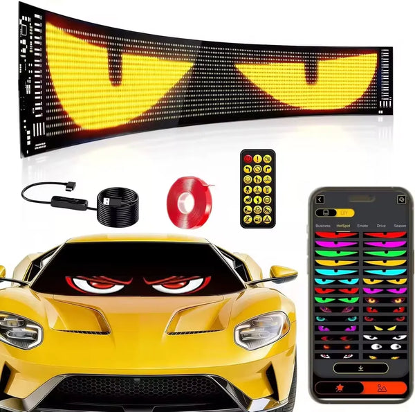 Smart LED Eye Panel — Customize Your Car's Personality in Seconds