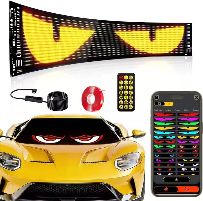 Smart LED eye panel for cars Qatar - front view