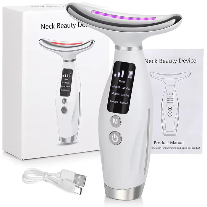 7-color EMS facial neck massager Qatar - front view